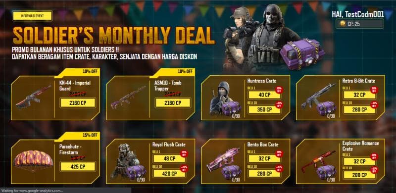 Call of Duty Mobile - Monthly Deals